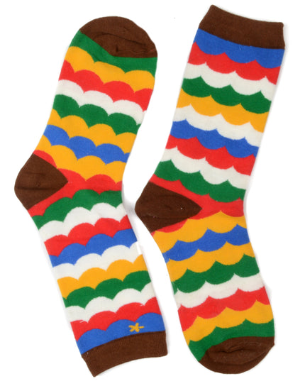 Chaussettes à vagues - Amusantes et colorées