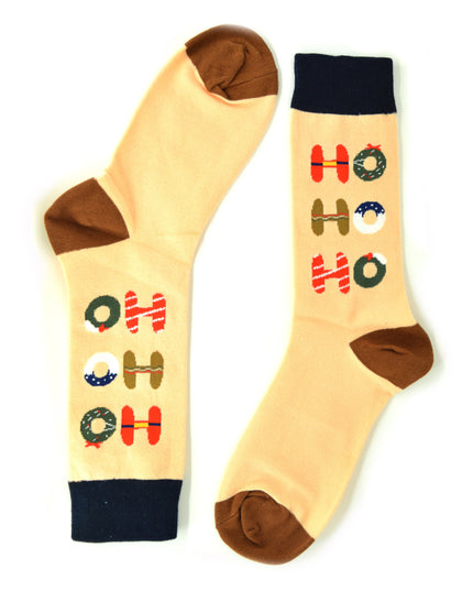 Fun Christmas Socks - Christmas Wreaths Design