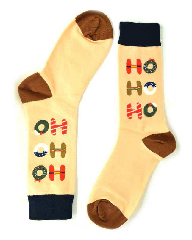 Fun Christmas Socks - Christmas Wreaths Design