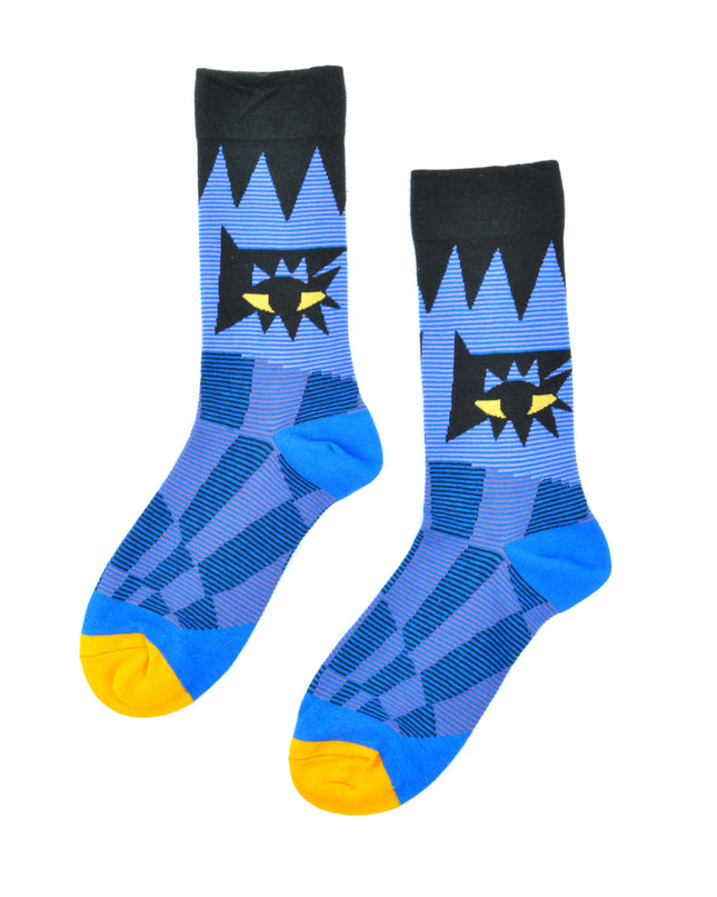 Chaussettes de Noël amusantes - Motif yeux bleus Zokni