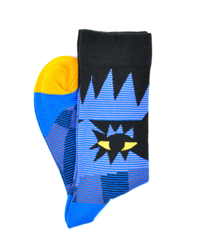Chaussettes de Noël amusantes - Motif yeux bleus Zokni