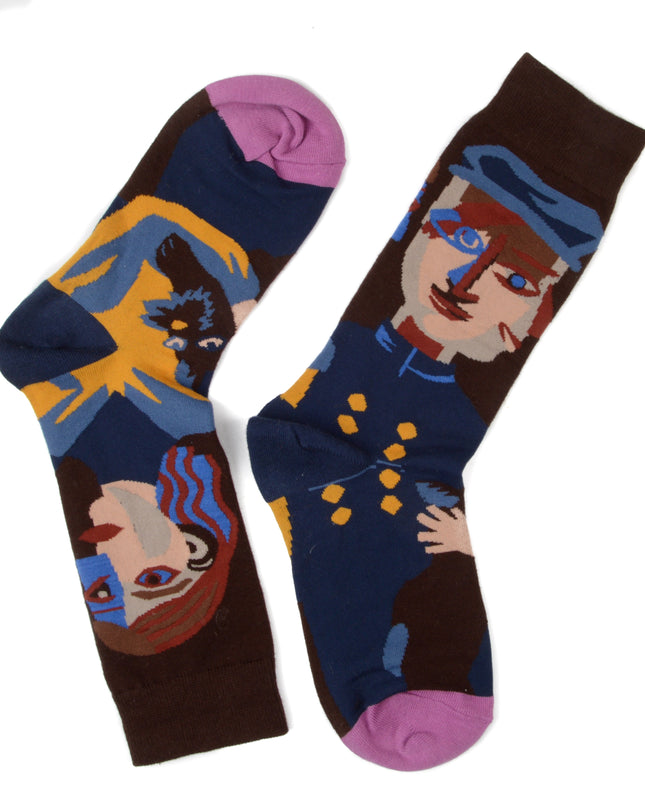 Chaussettes cubistes - Amusantes et artistiques