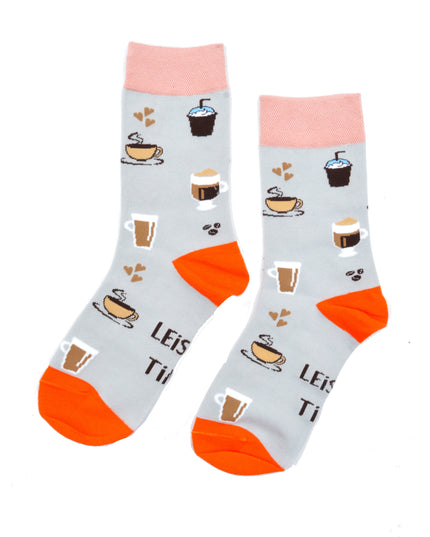 Chaussettes Leisure Time - Grises et amusantes