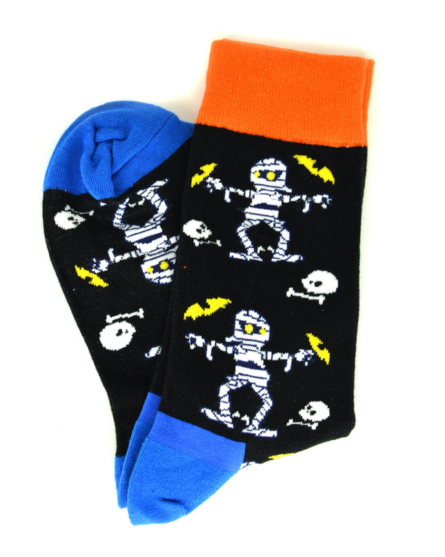 Chaussettes d'Halloween amusantes - Motif momie Zokni
