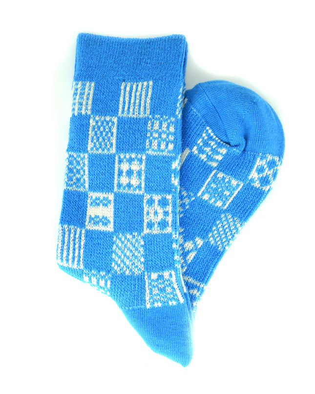 Chaussettes de Noël amusantes - Zokni Pepita Design