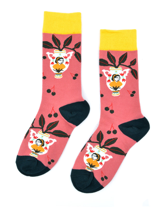 Chaussettes de Noël amusantes - Motifs en porcelaine Zokni