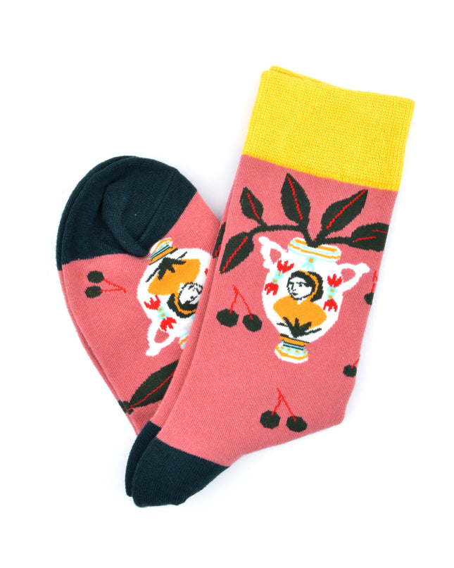 Chaussettes de Noël amusantes - Motifs en porcelaine Zokni