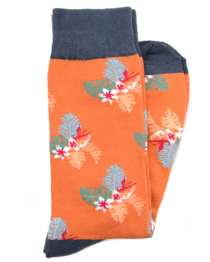 Chaussettes de Noël amusantes - Zokni Monstera Design