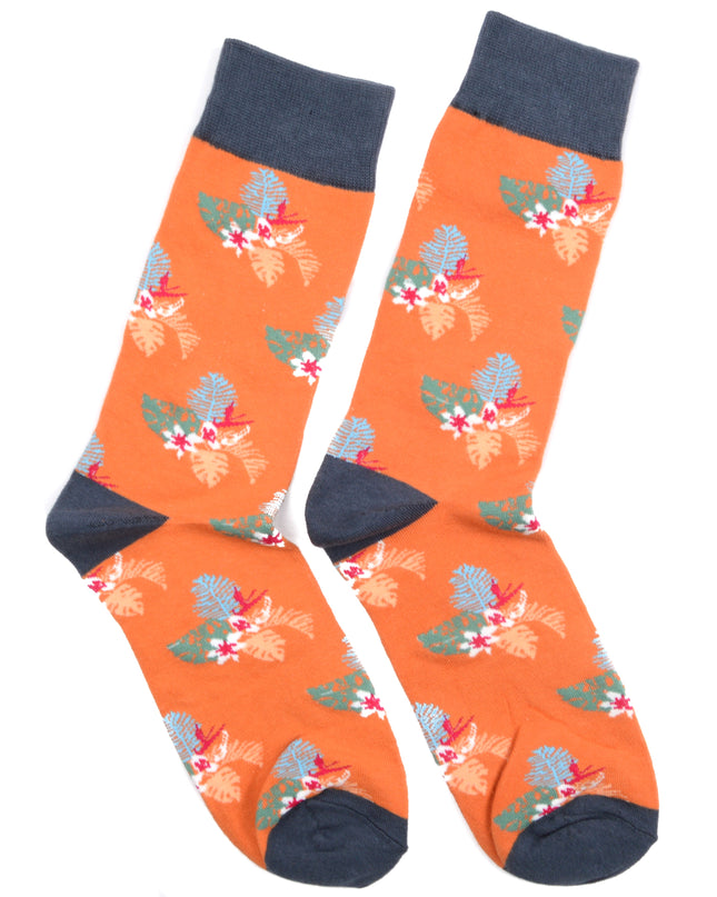 Chaussettes de Noël amusantes - Zokni Monstera Design