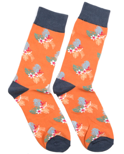 Fun Christmas Socks - Monstera Design