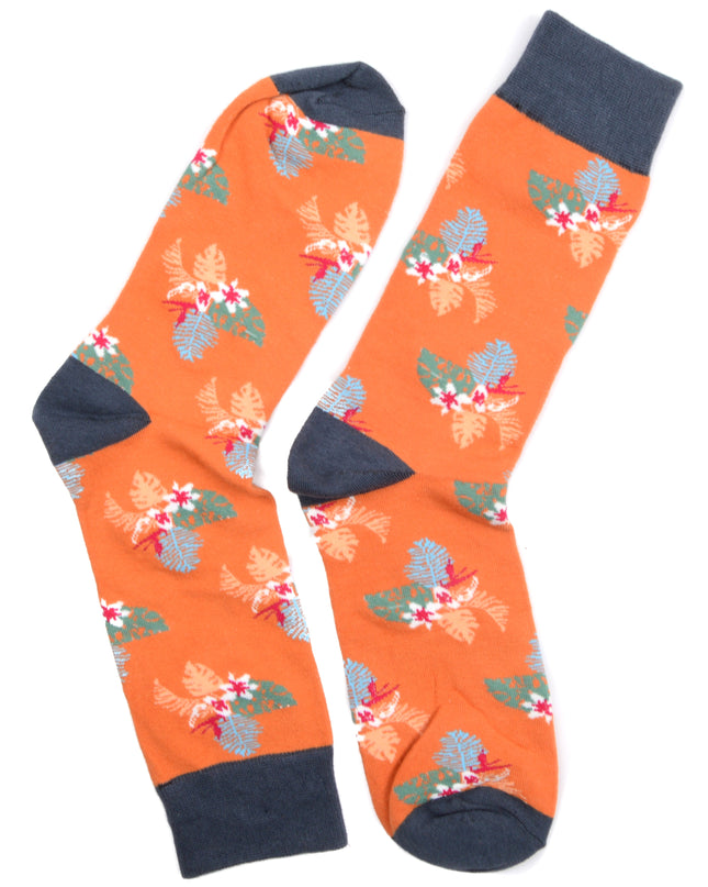 Chaussettes de Noël amusantes - Zokni Monstera Design