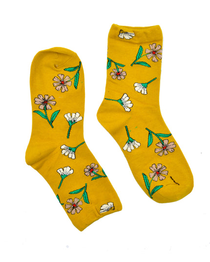 Chaussettes de Noël amusantes - Motif Zokni Flowers IV