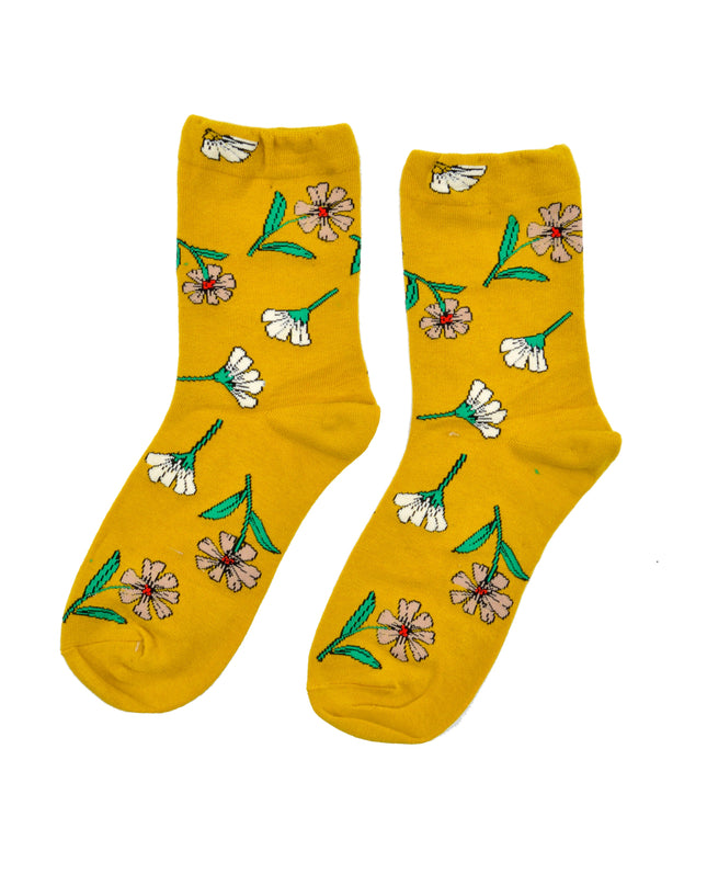 Chaussettes de Noël amusantes - Motif Zokni Flowers IV